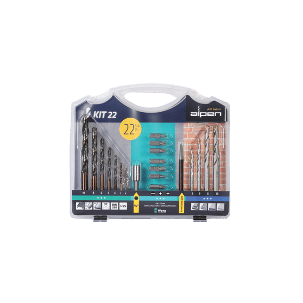 335488_Alpen 22pc Drill & Screwdriver Bit Set