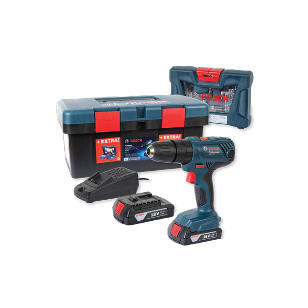 BOSCH 18V LI ION CORDLESS IMPACT DRILL KIT BRIGHTS Hardware