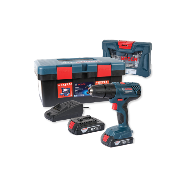 BOSCH 18V LI ION CORDLESS IMPACT DRILL KIT BRIGHTS Hardware
