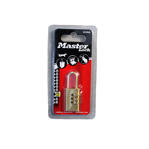 MASTER PADLOCK COM.20MM BRASS