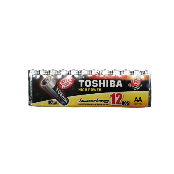 BATTERY TOSHIBA ALKALINE AA