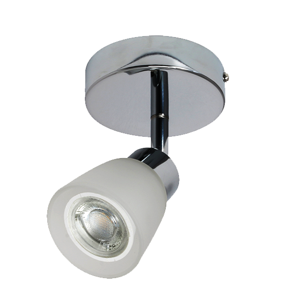 SPOTLIGHT 1LIGHT CHROME WITH GLASS
