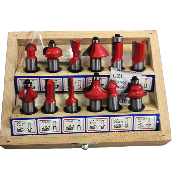 MARTLET ROUTER BIT SET 1/2 INCH 12PC