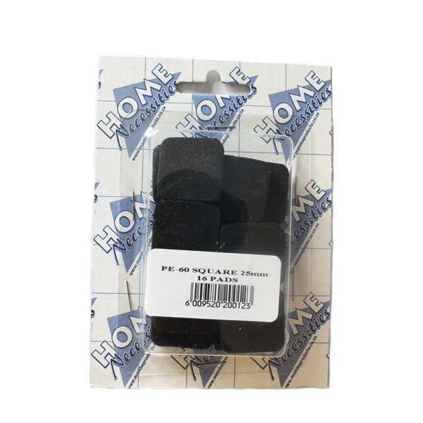 SELF ADHESIVE FOAM PE-60 SQUARE 25MM(16PADS)