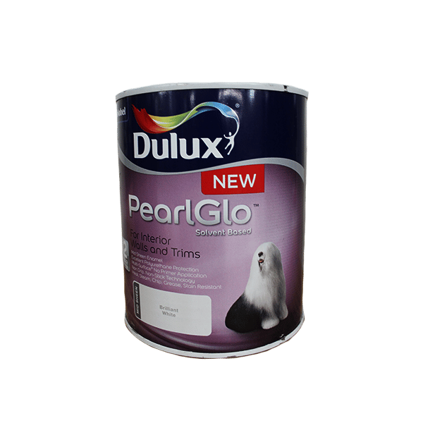 DULUX PEARLGLO WHITE 1LT SOLVENT BASE