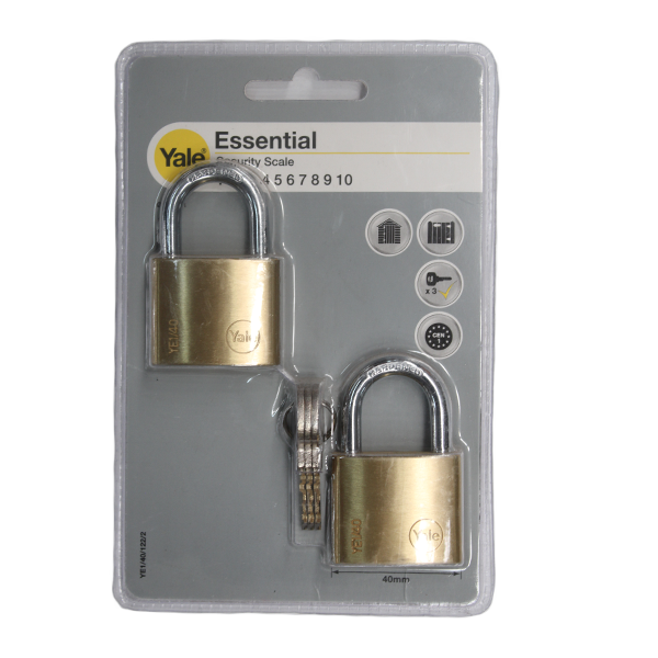 59266-YALE-ESSENTIAL-PADLOCK-40MM-2PACK-BRASS