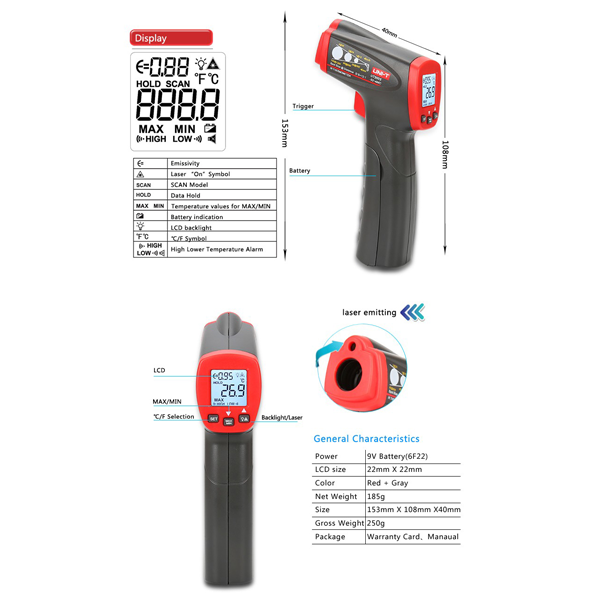 46401-Unit-T-INFRARED-THERMOMETER-(UT-300S)
