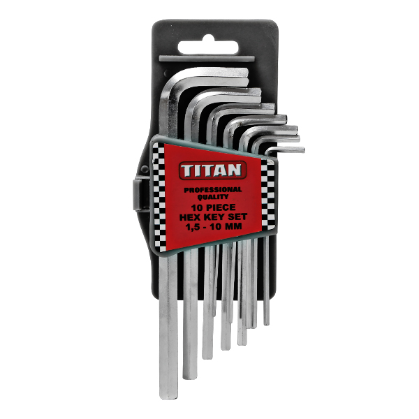 TITAN ALLEN KEY SET 10PC BRIGHTS Hardware Shop Online