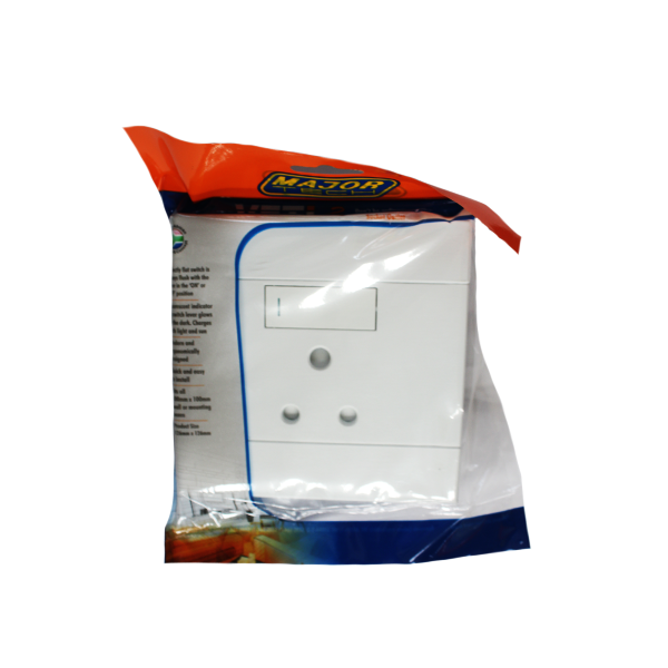 38885-VETI2-SINGLE-16A-RSA-SOCKET-4X4-WHT