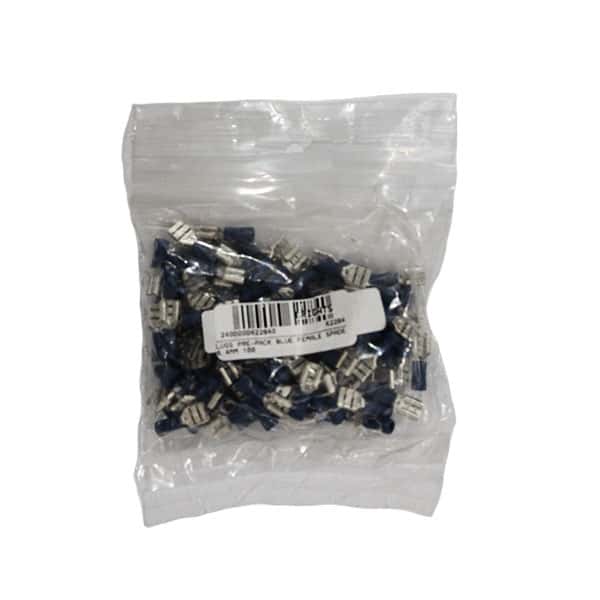 62284-LUGS-PRE-PACK-BLUE-FEMALE-SPADE-6.4MM-10