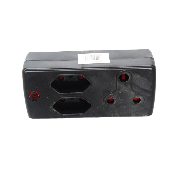 69747-ADAPTOR-COLOUR-RANGE-1X3PIN&2X-IEC-BLACK