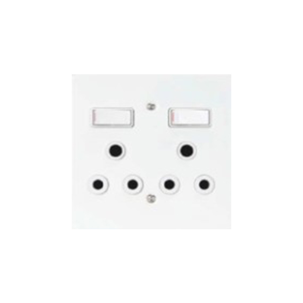 88273-LESCO-WHITE-STEEL-4-X-4-DOUBLE-PLUG+COVER