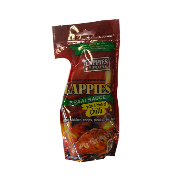 88928-LAPPIES-BRAAI-SAUCE-HINT-OF-CHILLI-200ML-DOY-PACK