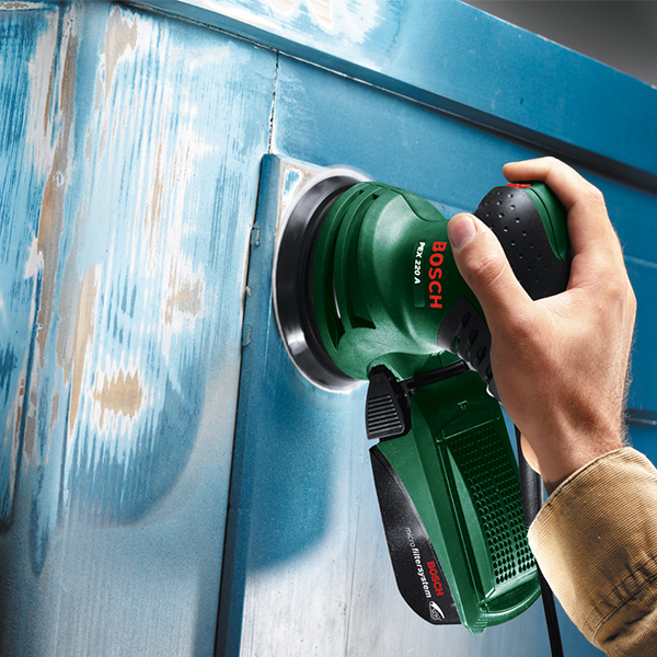 Bosch 220w corded random outlet orbit sander pex 220 a