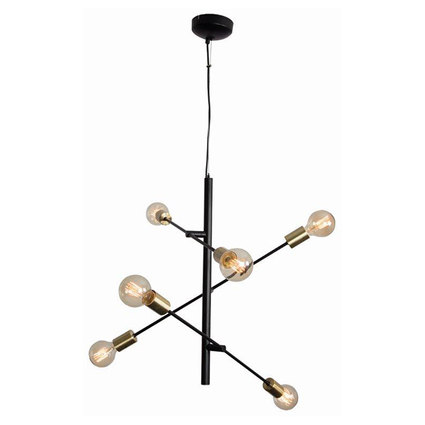 81445-PENDANT-BLACK-6-LIGHT-ADJUSTABLE-ARMS