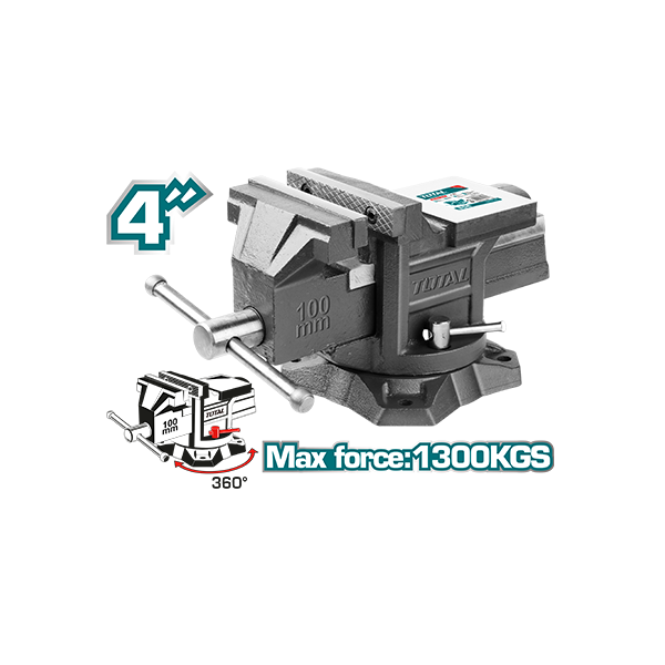 87369-TOTAL-BENCH-VICE-SWIVEL-BASE-100MM