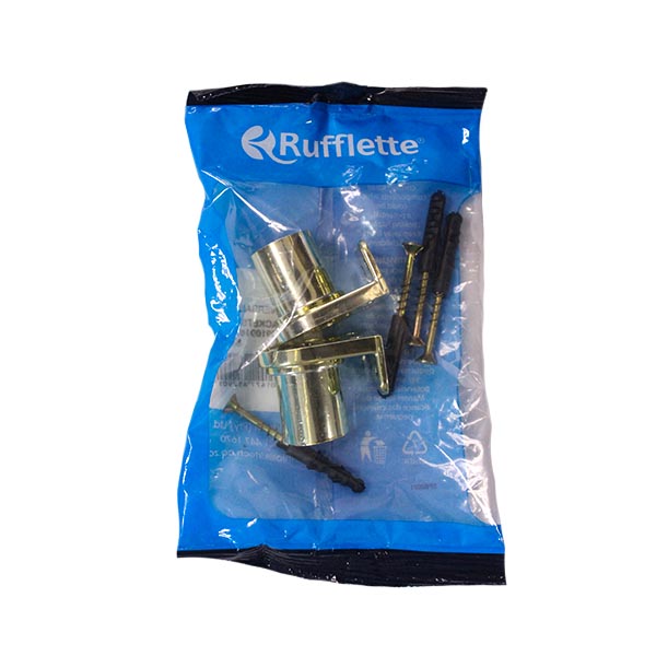 52745-CURTAIN-BRACKET-BRASS-PLATED-PLASTIC-UNIVERSAL