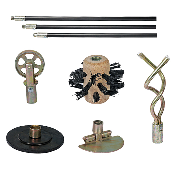 Sewer clearance rod attachments