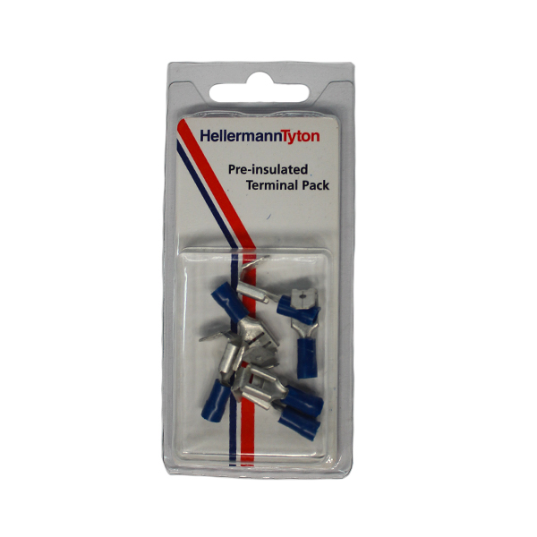 313626-LUGS-PRE-PACK-BLUE-PIGGY-BACK-6.4MM