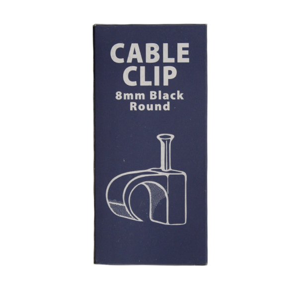 8mm black on sale cable clips