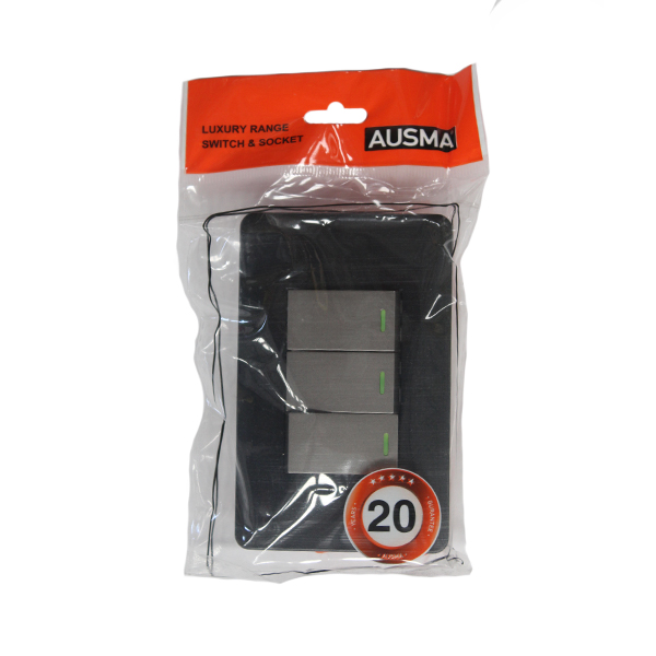 95980-AUSMA-2X4-3-LEVER-BLACK-SILVER-GREY