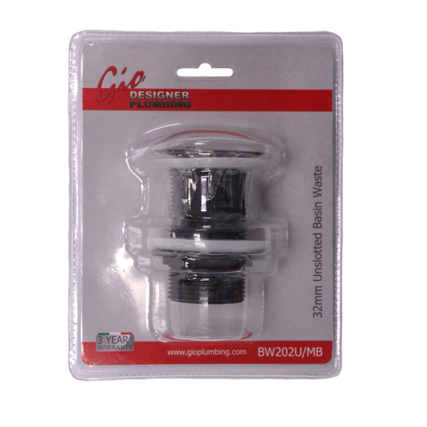 46499-WASTE-BASIN-32MM-POP-UP-UNSLOTTED-MBL