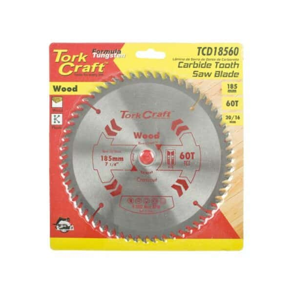 48482-TORK-CRAFT-CIRCULAR-SAW-BLADE 185MM-X-20-16MM-X-60T