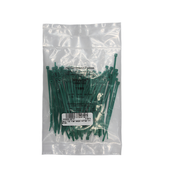 319970-CABLE-TIE-T18R-GREEN-100-[T18R-GR]