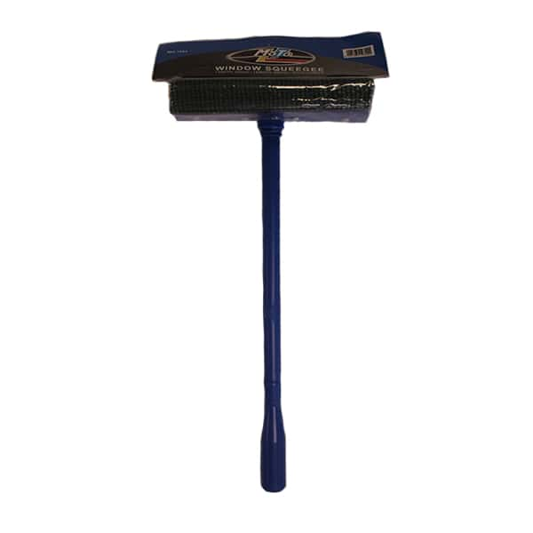 Winco WSS-12 12 Auto Windshield Squeegee and Sponge with 18 Handle