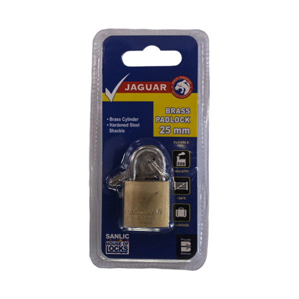 82195-PADLOCK-JAGUAR-25MM-BRASS