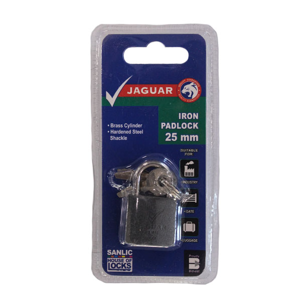 Jaguar Brass Padlock 50MM - BRIGHTS Hardware