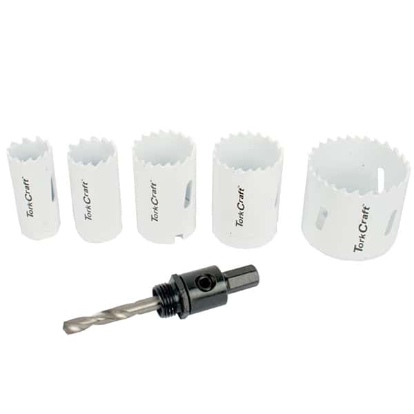 3516-TORK-CRAFT-HOLE-SAW-SET-BI-METAL-6PC