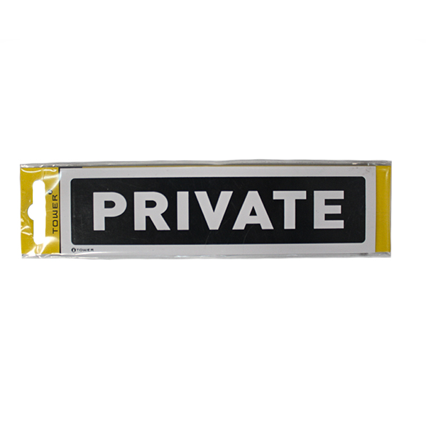 46378-SIGN-SABS-PRIVATE-180MM-X-150MM