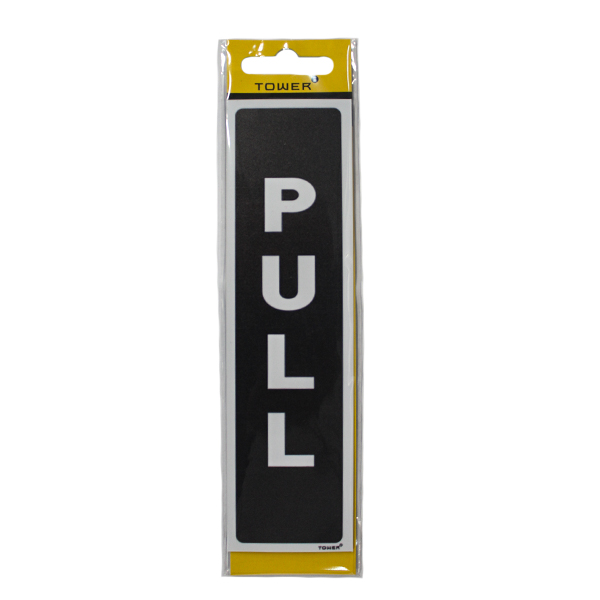 46380-SIGN-SABS-PULL-VERTICAL-180MM-X-50MM