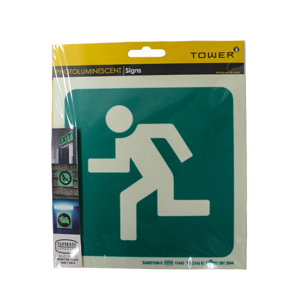 46397-SIGN-SABS-MAN-RUNNING-LEFT-190MM-X-190MM