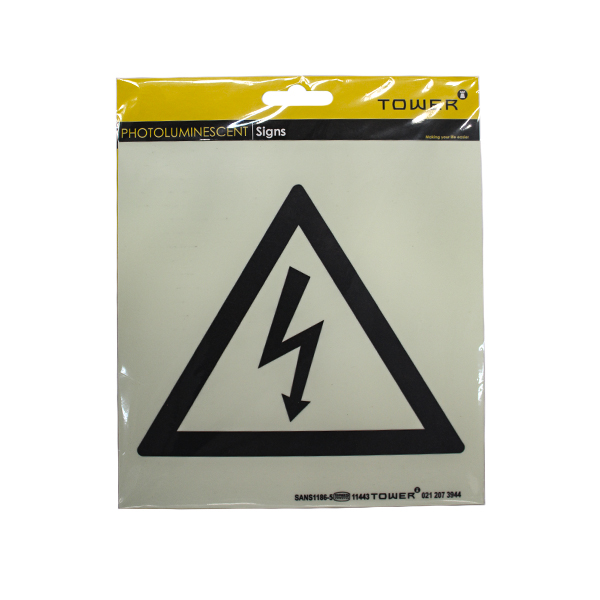 46414-SIGN-SABS-ELECTRICTY-WARNIG-190MM-X-190MM