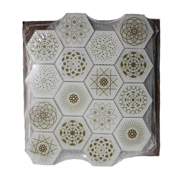 99002-CASTAWAY-MOSAIC-95MM-X-110MM-LARGE-HEX-M-WHT-3PK
