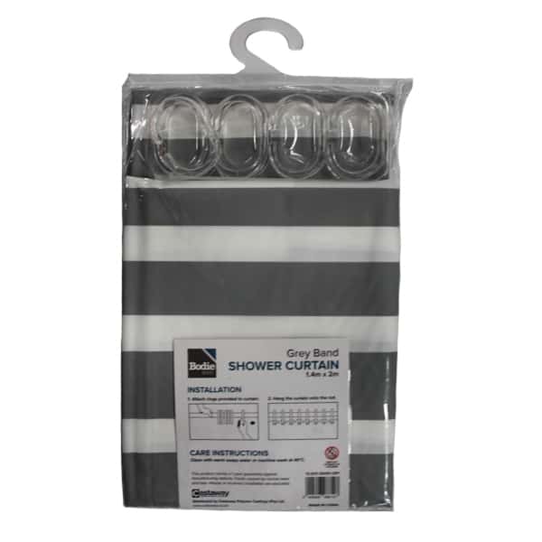 103090-SHOWER-CURTAIN-140MM-X-200MM-GREY-BAND