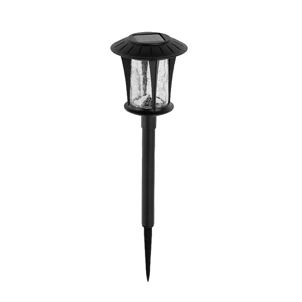 EUROLUX SOLAR COACH GARDEN SPIKE LIGHT WITH CRACK GLASS SHADE BRIGHTS Hardware Shop Online