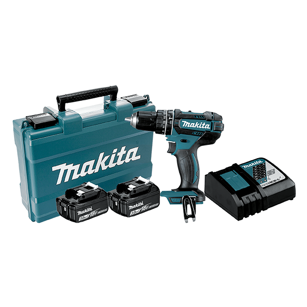 11064-Makita-Cordless-18V-Li-ion-Impact-Drill-Kit-with-2-x-3Ah-Batteries