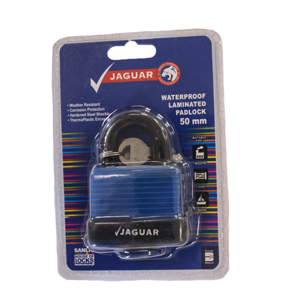 92648-PADLOCK-JAGUAR-WATERPROOF-LAMINATED-50MM-BLUE