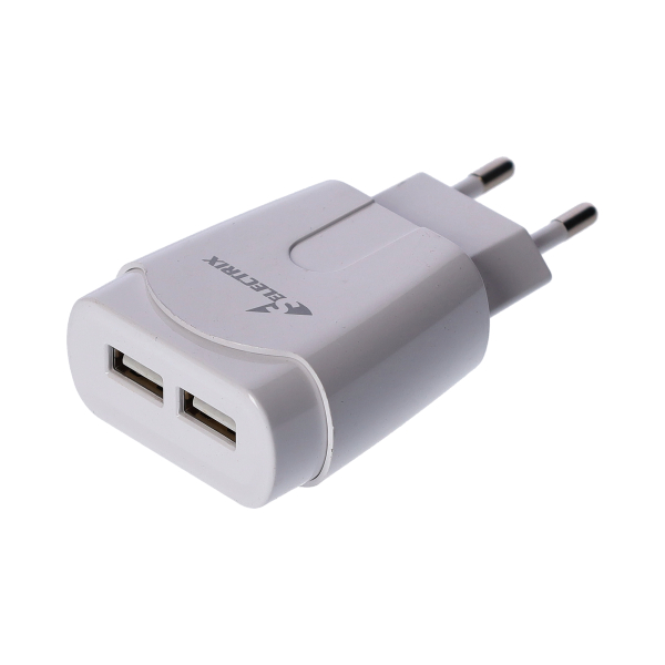 Adaptor 2 Pin 2 X USB Charger 5V 1A BRIGHTS Hardware Shop Online
