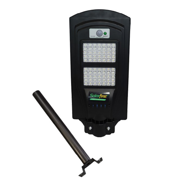 412-Solarfirst-Solar-LED-Street-Light-60W&500mm-Black-Pole