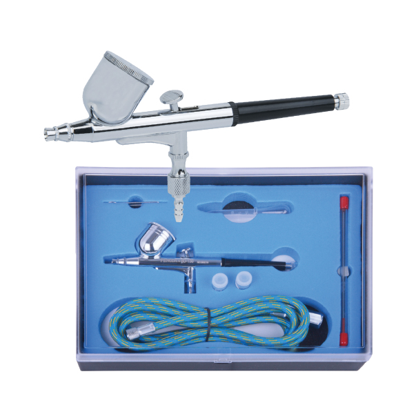 7129-AirCraft-Air-Brush-Kit-with-3-Nozzles-&-1.8m-Hose