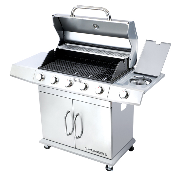 10735-Cadac-Commander-Stainless-Steel-5-burner-Gas-Braai