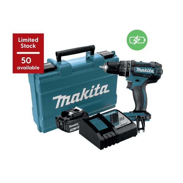 10874-Makita-Cordless-18V-Li-ion-Impact-Drill-13mm-62Nm-with-1-x-3.0Ah-Battery-&-Charger