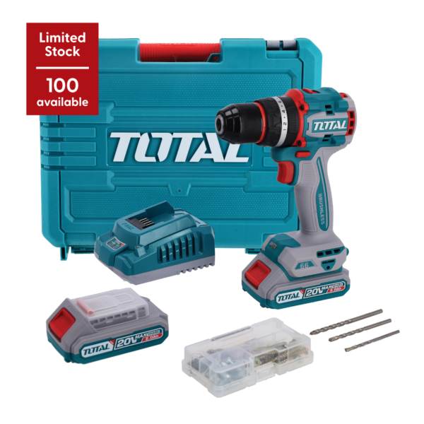 12016-Total-20V-Brushless Cordless-Impact-Drill-66Nm