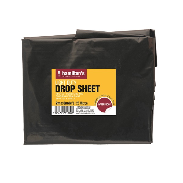 17889-Hamilton's Drop Sheet 2 x 3m - 25mic