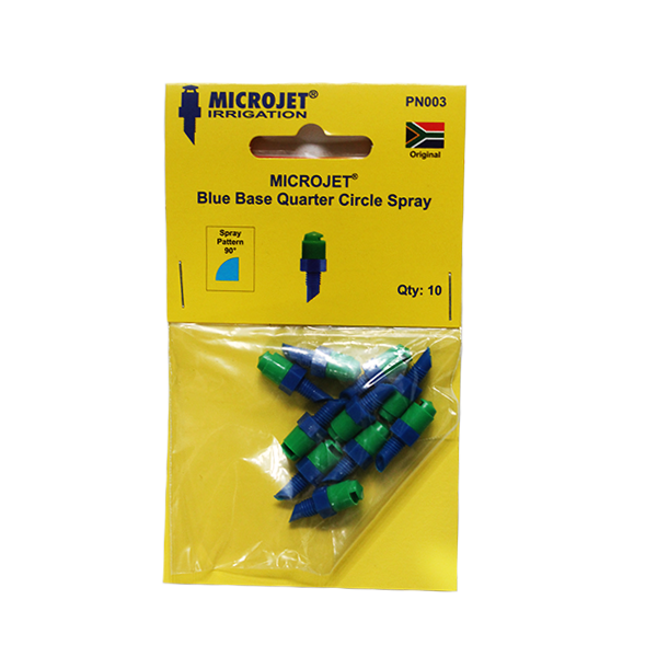 MICROJET BLUE BASE/GREEN CAP 90 DEG