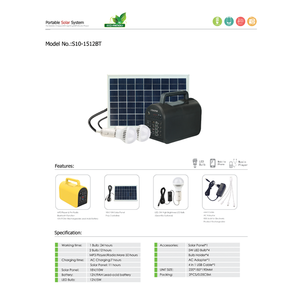 74673-ELOTUS-SOLAR-KIT-2X5W-LAMP/USB/M-PLAYER